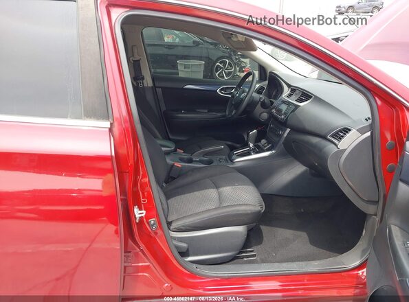 3N1AB7AP0HY353457 2017 NISSAN SENTRA Burgundy Widok wnętrza z przodu