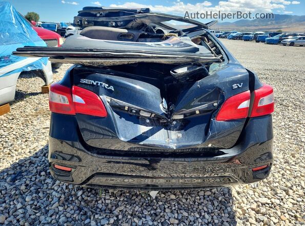 3N1AB7AP0HY356004 2017 NISSAN SENTRA Black Rear view
