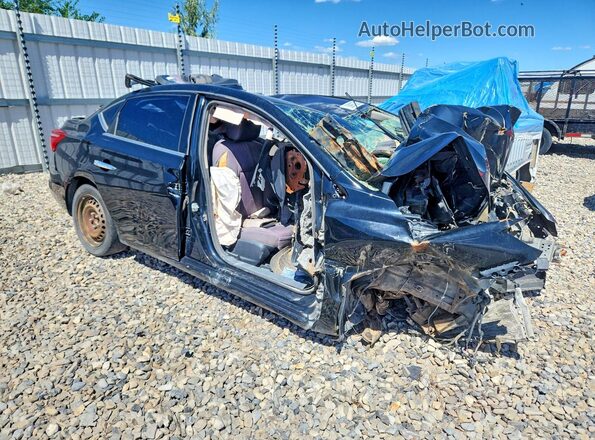 3N1AB7AP0HY356004 2017 NISSAN SENTRA Black Front right