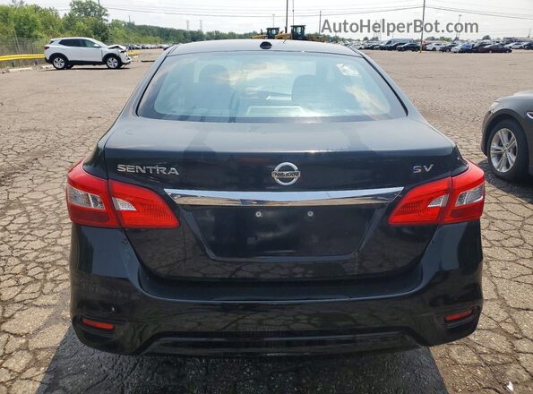 3N1AB7AP0JL633267 2018 NISSAN SENTRA Black უკანა ხედი