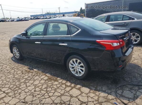 3N1AB7AP0JL633267 2018 NISSAN SENTRA Black უკანა მარცხენა