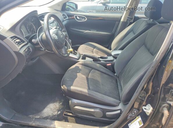3N1AB7AP0JL633267 2018 NISSAN SENTRA Black წინა სალონის ხედი