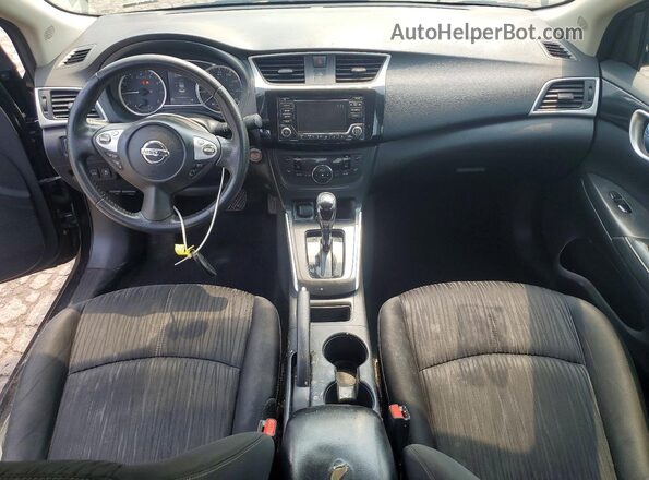 3N1AB7AP0JL633267 2018 NISSAN SENTRA Black წინა პანელის ხედი