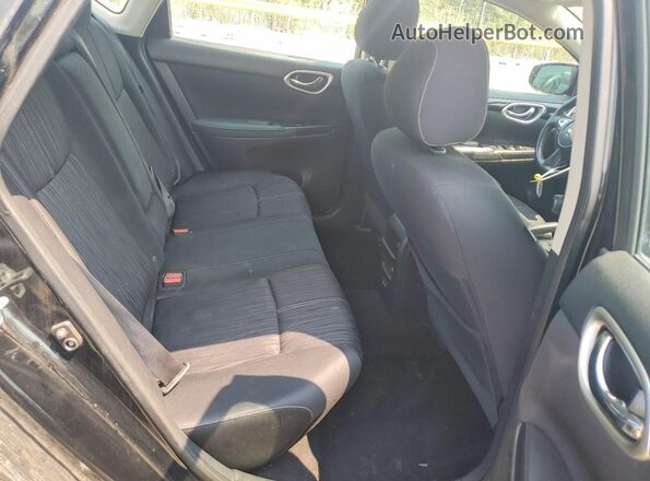 3N1AB7AP0JL633267 2018 NISSAN SENTRA Black უკანა სავარძლების ხედი