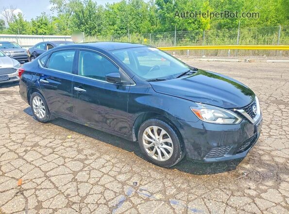3N1AB7AP0JL633267 2018 NISSAN SENTRA Black წინა მარჯვენა