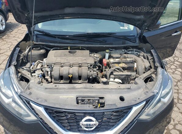 3N1AB7AP0JL633267 2018 NISSAN SENTRA Black უკანა სალონის ხედი