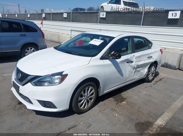 3N1AB7AP0JL653082 2018 NISSAN SENTRA White Przód lewy