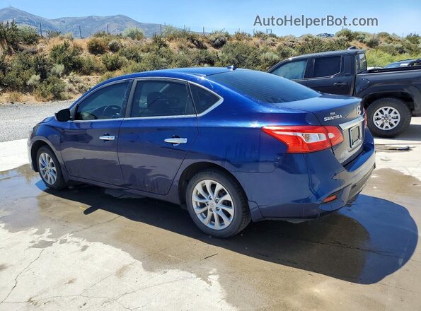 3N1AB7AP0JL661960 2018 NISSAN SENTRA Blue Задня ліва чверть