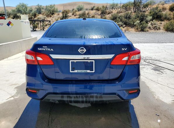 3N1AB7AP0JL661960 2018 NISSAN SENTRA Blue Вид ззаду