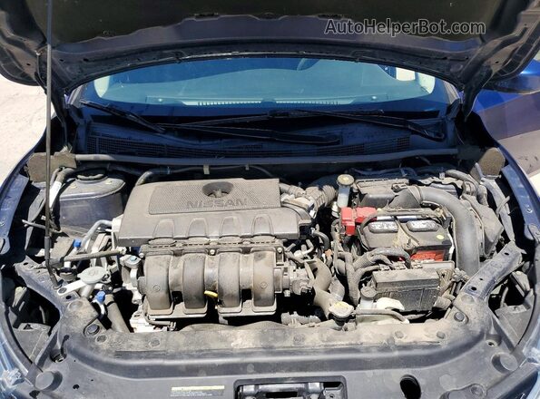 3N1AB7AP0JL661960 2018 NISSAN SENTRA Blue Вид задньої частини салону