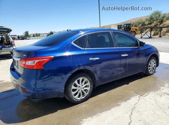 3N1AB7AP0JL661960 2018 NISSAN SENTRA Blue Задня права чверть