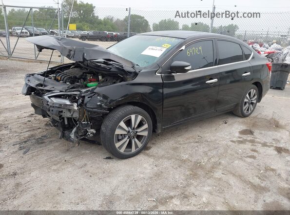 3N1AB7AP0JY212541 2018 NISSAN SENTRA Black Առջևի ձախ երեք քառորդ տեսարան