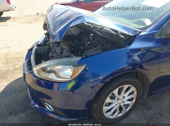 3N1AB7AP0JY225287 2018 NISSAN SENTRA Blue Դիմացի տեսք