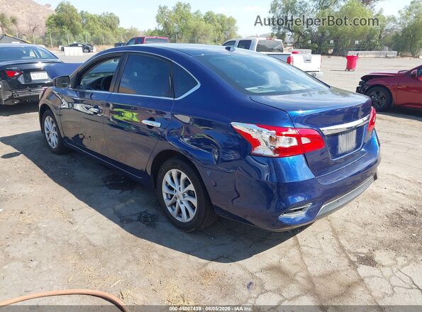 3N1AB7AP0JY225287 2018 NISSAN SENTRA Blue Հետևի ձախ