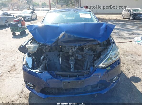 3N1AB7AP0JY225287 2018 NISSAN SENTRA Blue Սարքավորումների վահանակի տեսք