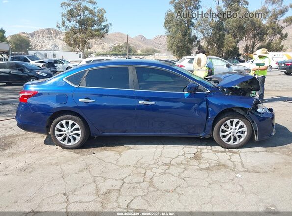 3N1AB7AP0JY225287 2018 NISSAN SENTRA Blue Սալոնի հետևի տեսք