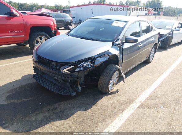 3N1AB7AP0JY227766 2018 NISSAN SENTRA Gray Przód lewy
