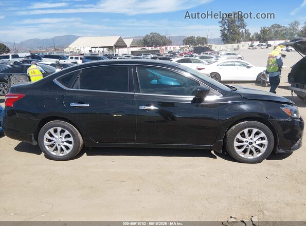 3N1AB7AP0JY257527 2018 NISSAN SENTRA Black Вид задньої частини салону