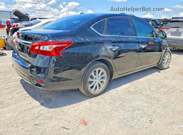 3N1AB7AP0JY259892 2018 NISSAN SENTRA Черный Задняя правая четверть