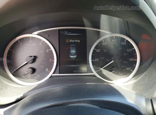 3N1AB7AP0JY259892 2018 NISSAN SENTRA Черный Вид щитка приборов
