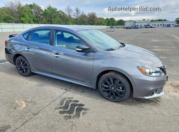 3N1AB7AP0JY272299 2018 NISSAN SENTRA Серый Передняя правая четверть
