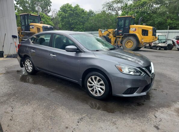 3N1AB7AP0JY295808 2018 NISSAN SENTRA Gray Delantero derecho