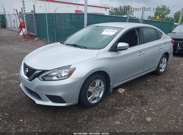 3N1AB7AP0JY306662 2018 NISSAN SENTRA Silver წინა მარცხენა ხედი სამი მეოთხედიდან