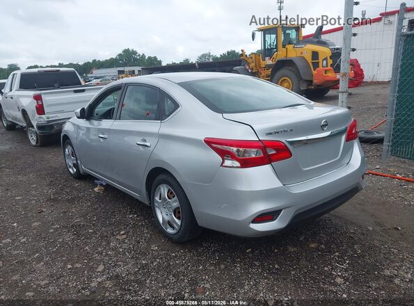 3N1AB7AP0JY306662 2018 NISSAN SENTRA Silver უკანა მარცხენა