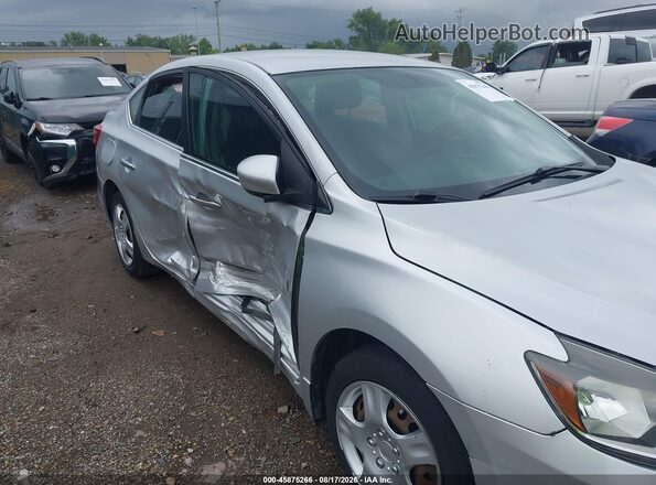 3N1AB7AP0JY306662 2018 NISSAN SENTRA Silver წინა ხედი