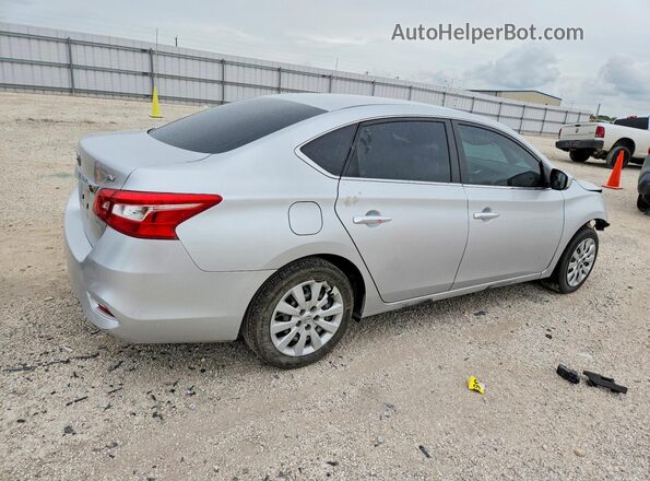 3N1AB7AP0JY307410 2018 NISSAN SENTRA Silver Trasero derecho