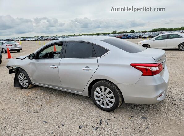 3N1AB7AP0JY307410 2018 NISSAN SENTRA Silver Trasero izquierdo