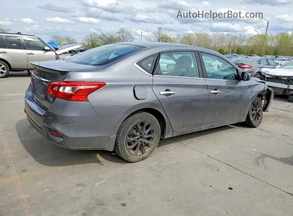 3N1AB7AP0JY320352 2018 NISSAN SENTRA Серый Задняя правая четверть