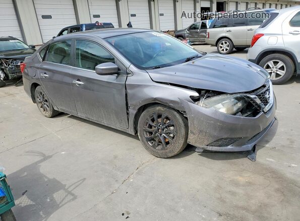 3N1AB7AP0JY320352 2018 NISSAN SENTRA Серый Передняя правая четверть