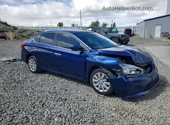 3N1AB7AP0JY343503 2018 NISSAN SENTRA Blue Przód prawy
