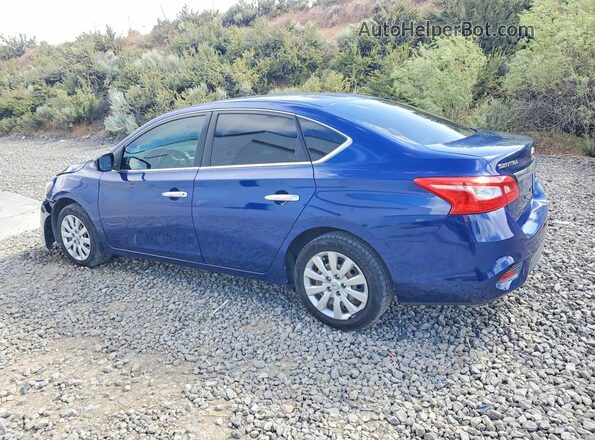 3N1AB7AP0JY343503 2018 NISSAN SENTRA Blue Tył lewy