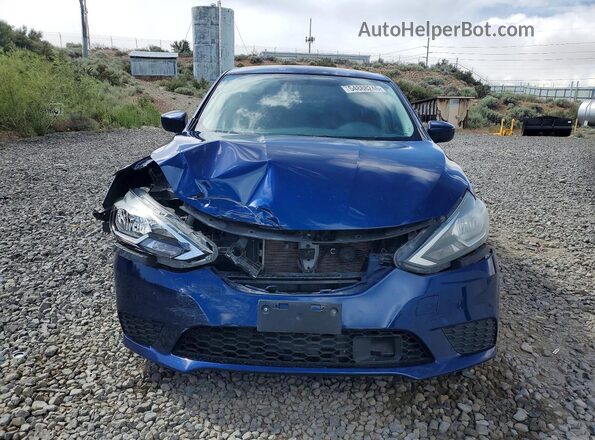 3N1AB7AP0JY343503 2018 NISSAN SENTRA Blue Widok z przodu