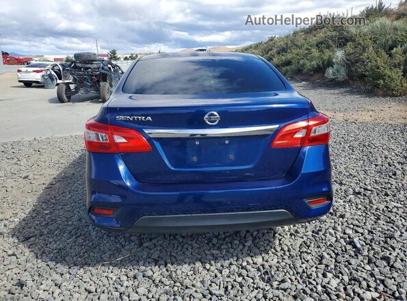 3N1AB7AP0JY343503 2018 NISSAN SENTRA Blue Widok z tyłu