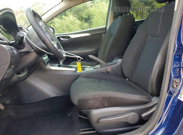 3N1AB7AP0JY343503 2018 NISSAN SENTRA Blue Widok wnętrza z przodu