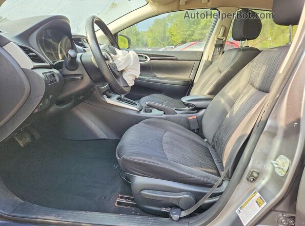 3N1AB7AP0KL602750 2019 NISSAN SENTRA Gray ძრავის განყოფილების ხედი