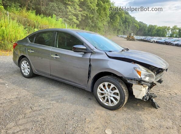 3N1AB7AP0KL602750 2019 NISSAN SENTRA Gray წინა სალონის ხედი