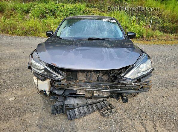 3N1AB7AP0KL602750 2019 NISSAN SENTRA Gray წინა პანელის ხედი
