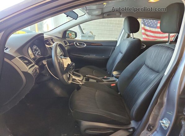 3N1AB7AP0KL622903 2019 NISSAN SENTRA Gray Widok wnętrza z przodu