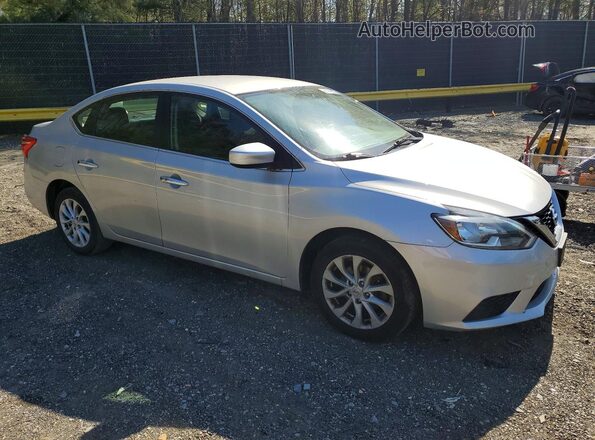 3N1AB7AP0KL626787 2019 NISSAN SENTRA Silver Front right