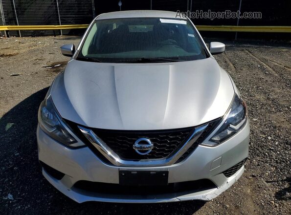 3N1AB7AP0KL626787 2019 NISSAN SENTRA Silver Front view