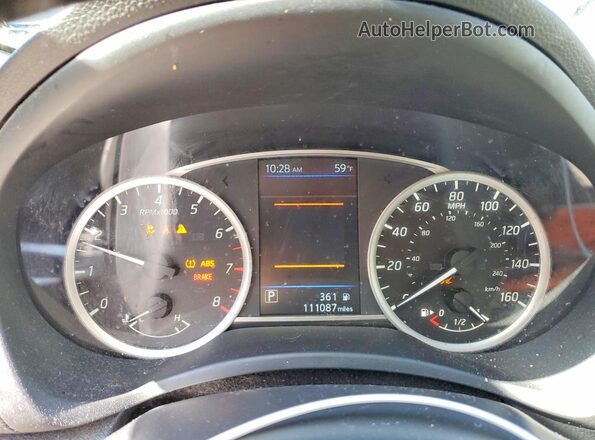 3N1AB7AP0KL626787 2019 NISSAN SENTRA Silver Instrument cluster view