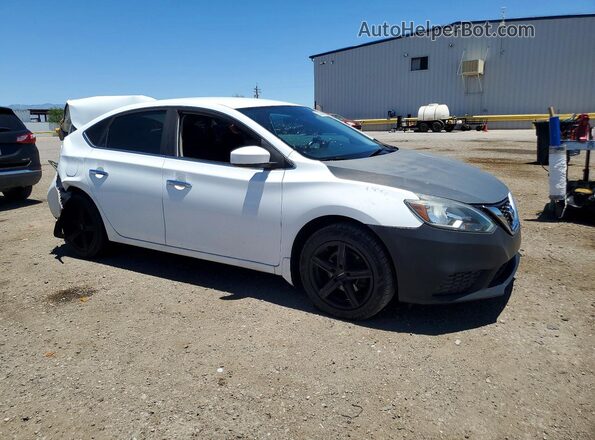 3N1AB7AP0KY216140 2019 NISSAN SENTRA White Przód prawy