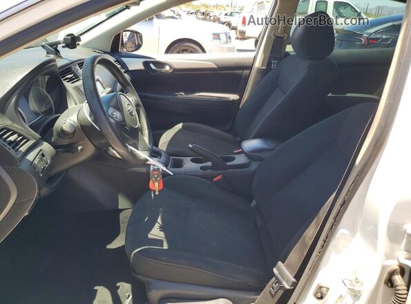 3N1AB7AP0KY216140 2019 NISSAN SENTRA White Widok wnętrza z przodu