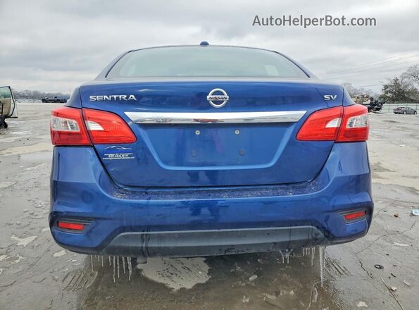 3N1AB7AP0KY222603 2019 NISSAN SENTRA Синий Вид сзади