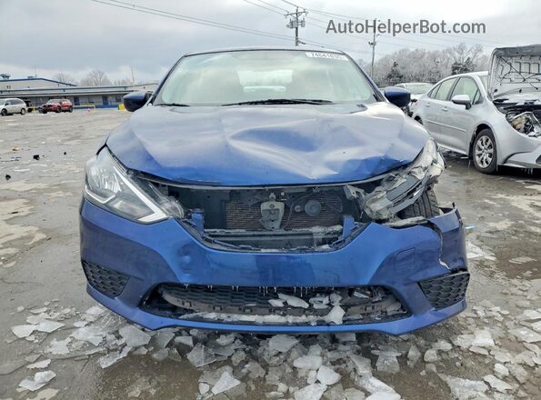 3N1AB7AP0KY222603 2019 NISSAN SENTRA Синий Вид спереди
