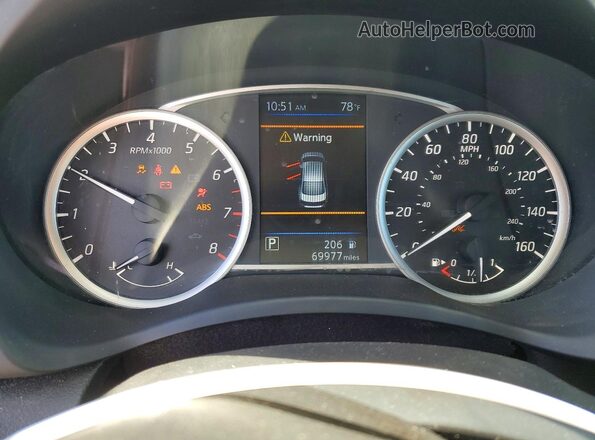 3N1AB7AP0KY227235 2019 NISSAN SENTRA Белый Вид щитка приборов
